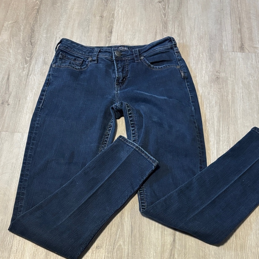 Silver Jeans Women's Dark‎ Blue SUKI Skinny Jeans
